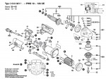 Bosch 0 603 321 903 Pws 10-125 Ce Angle Grinder 230 V / Eu Spare Parts